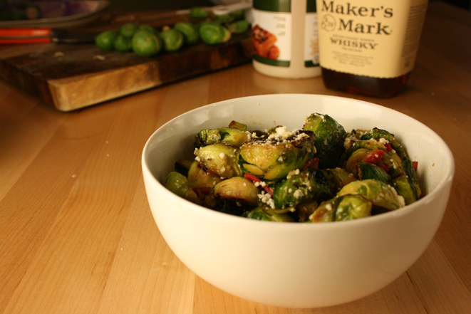Maple Bourbon Brussels Sprouts