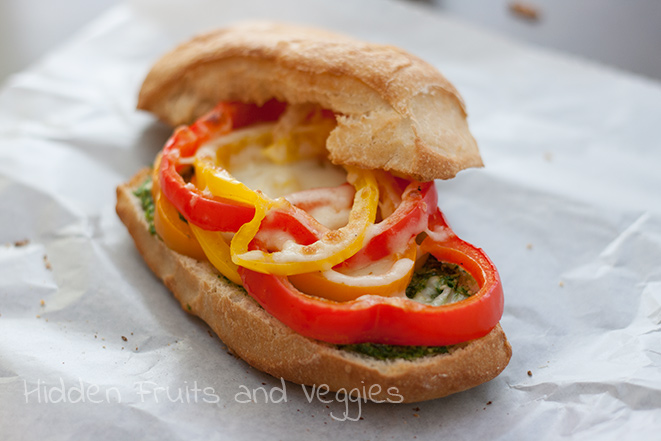 Basil Pepper Pesto Melt