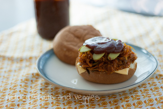 “Pulled” Veggie Sandwich