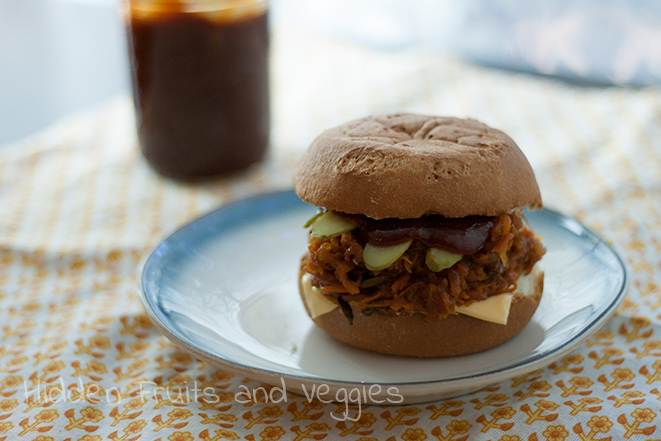 “Pulled” Veggie Sandwich