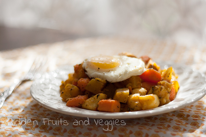 Sweet Potato and Golden Beet Hash
