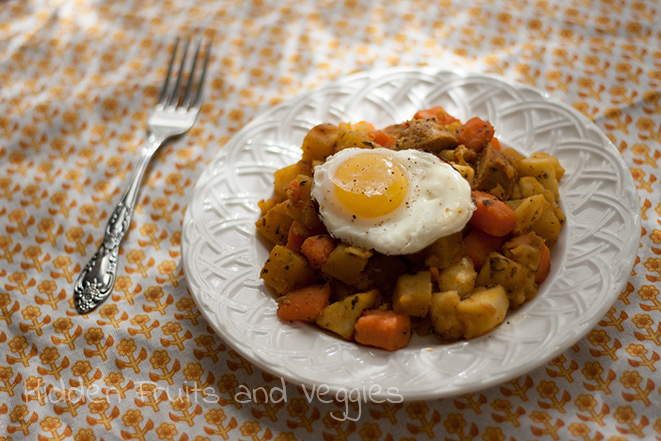 Sweet Potato and Golden Beet Hash