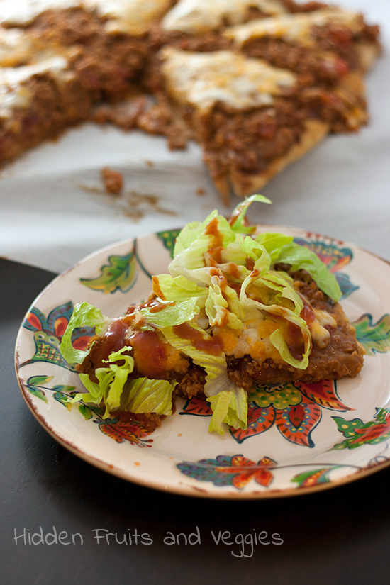 Vegetarian Taco Pizza