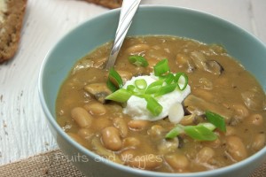 White Bean and Mushroom Chili